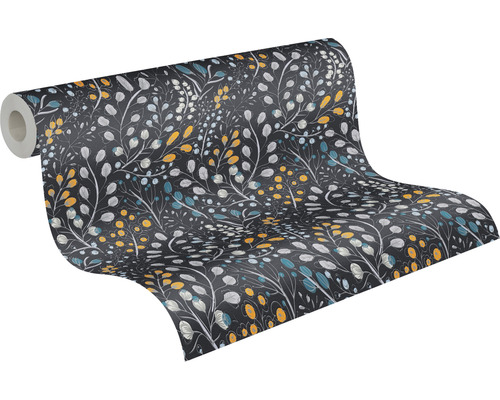 Tapetrulle med bladmönster