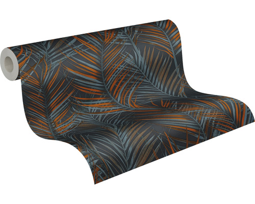 Tapetrulle med palmbladmönster