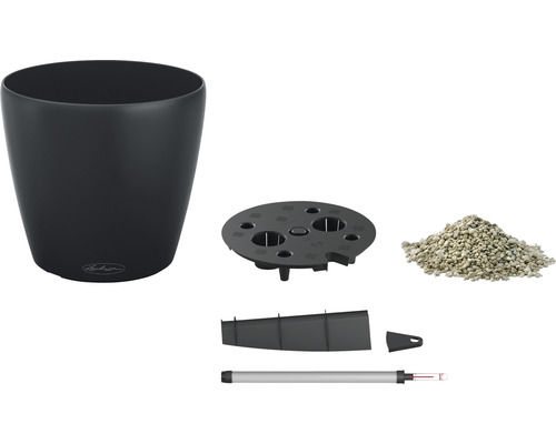 Blomkruka med bevattningssystem och tillbehör