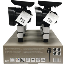 Solcellslampa LED Spotlight med markspjut 50lm 65+RGB