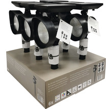 Solcellslampa LED Spotlight med markspjut 50lm 65+RGB