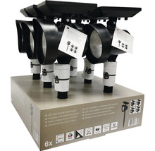 Solcellslampa LED Spotlight med markspjut 50lm 65+RGB