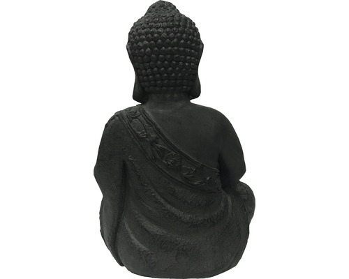 Bakifrånvy av en Buddha-staty för trädgården