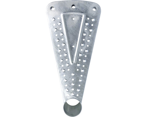 Metallsteg för spiraltrappa med hål