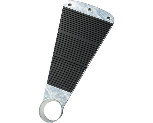 Trappsteg i metall med gummiinsats och fästhål