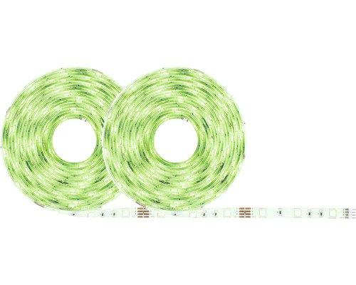 Två upprullade LED-strips