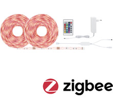 LED-strip med fjärrkontroll och Zigbee-logotyp
