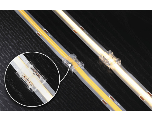 LED-strip med transparent anslutning