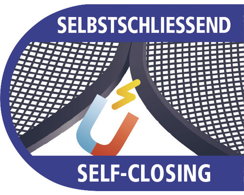 Symbol för självstängande myggnät