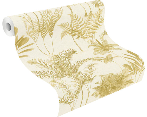 Tapetrulle med växtmönster