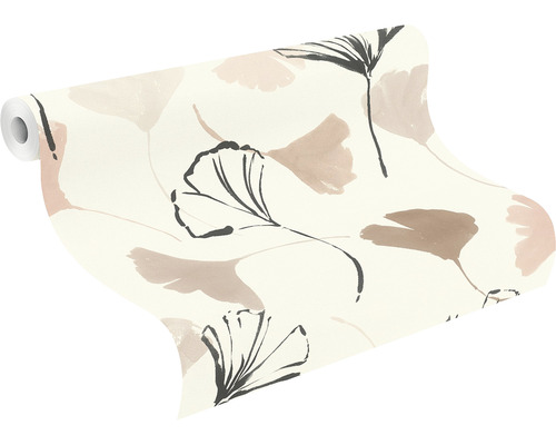 Tapetrulle med ginkgobladmönster