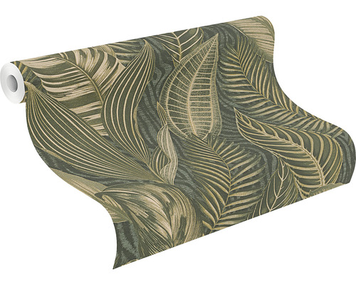 Tapetrulle med bladmönster