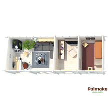 Attefallshus PALMAKO Heidi 22,5m² natur
