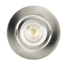 Infälld spotlight av metall med LED-lampa