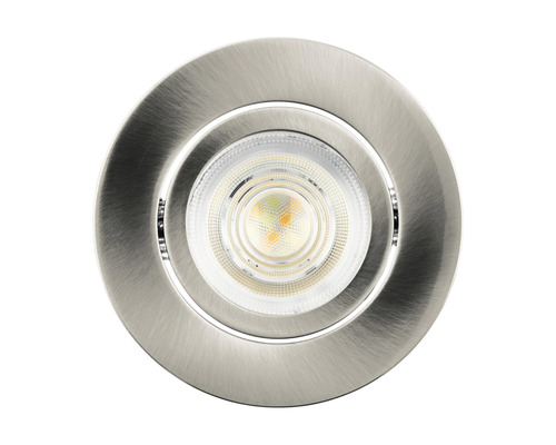 Infälld spotlight av metall med LED-lampa
