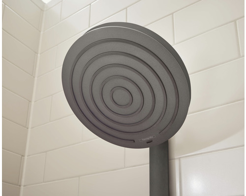 Duschhuvud med koncentriska spår