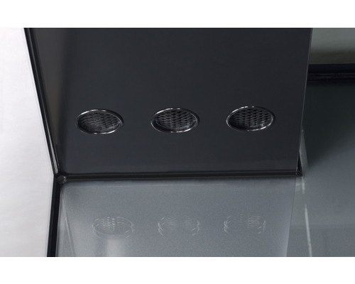 Fläktkåpa med runda lampor