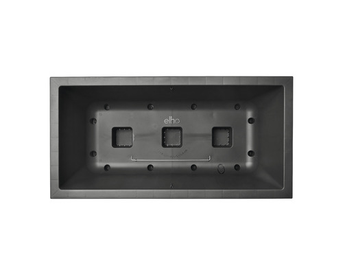 Rektangulär blomlåda av plast, interiörvy