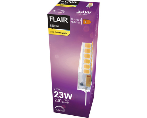 Flair LED G4 ljuskälla i förpackning