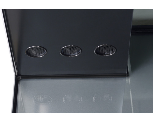 Fläktkåpa med tre runda lampor