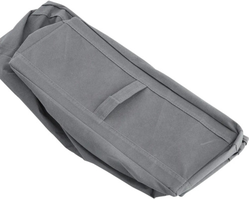 Grå förvaringslåda med handtag