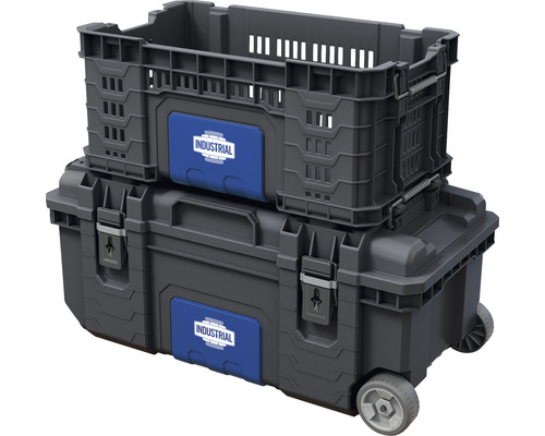 Staplade verktygslådor med hjul