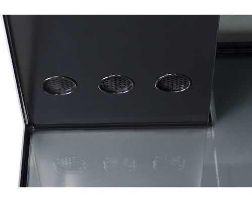 Köksfläkt med tre runda lampor