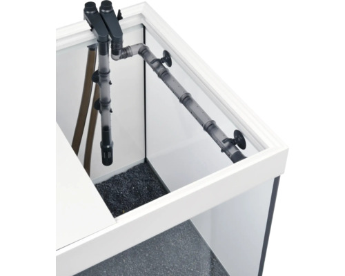 Akvarium med filtersystem inuti