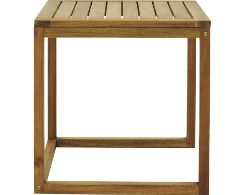 Sidobord i trä med ribbad skiva