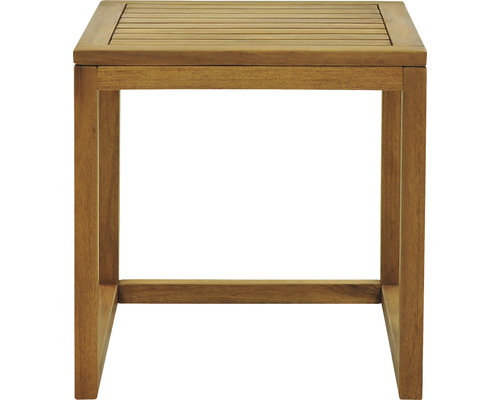 Fyrkantigt sidobord i trä för utomhusbruk