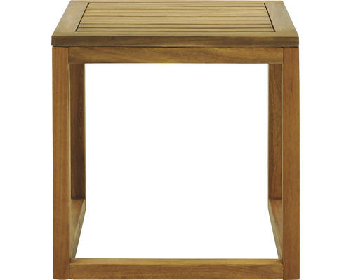 Fyrkantigt sidobord i trä för trädgården