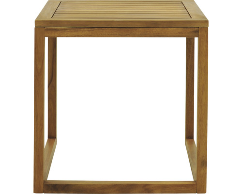 Fyrkantigt sidobord i trä för trädgården