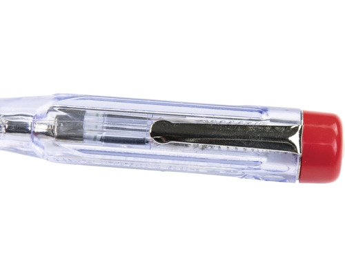 Spänningsprovare med transparent handtag och klämma