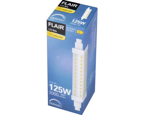 Flair LED R7s lampa med 125 watt på förpackning