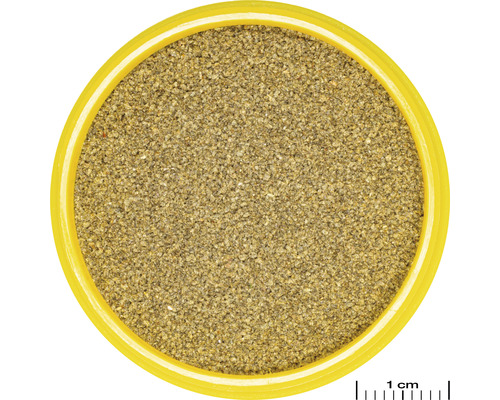 Sand i en behållare