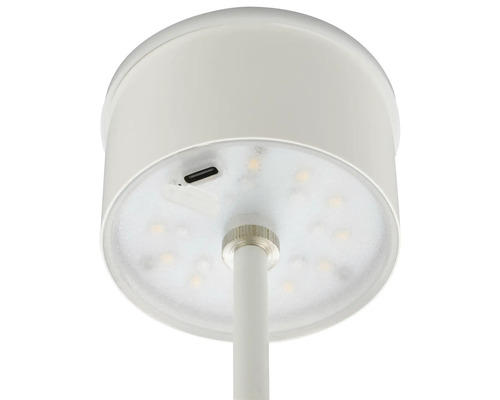 Detaljvy av LED-lampa med USB-anslutning