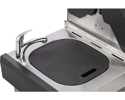 Diskho med lock och kran för grillköket