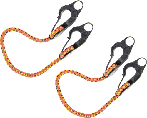 Två bagageremmar med krokar för lastsäkring