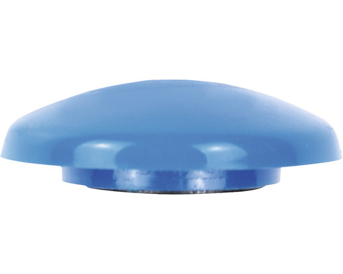 Blå dörrstopp i gummi