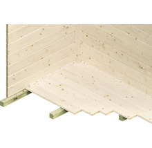 Träförråd SKAN HOLZ Flex inkl. golv 480x340cm natur