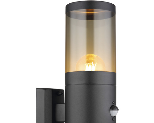 Vägglampa med rörelsesensor, utomhuslampa