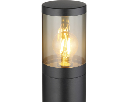 Trädgårdslampa med ljuskälla i en klar cylinder