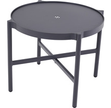 Loungeset GARDEN PLACE Amelie metall inkl. 2 bord 5 delar grå