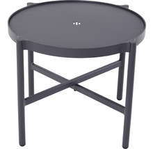 Loungeset GARDEN PLACE Amelie metall inkl. 2 bord 5 delar grå