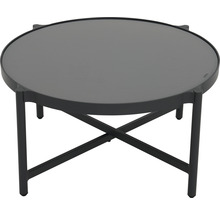 Loungeset GARDEN PLACE Amelie metall inkl. 2 bord 5 delar grå