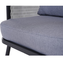 Loungeset GARDEN PLACE Amelie metall inkl. 2 bord 5 delar grå