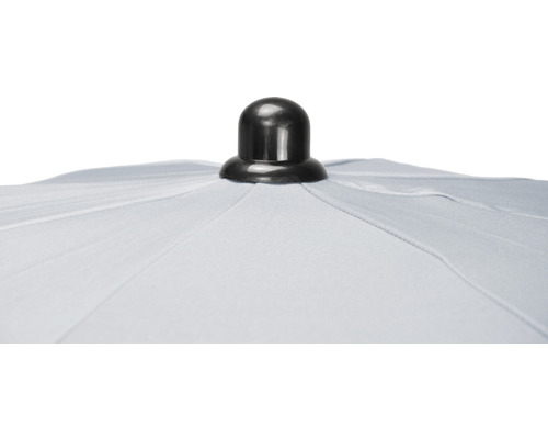 Detaljvy av ett parasoll med svart spets