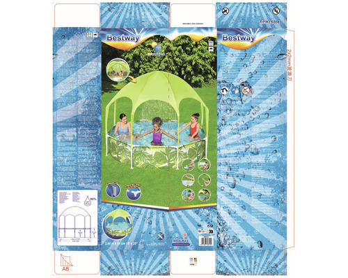 Förpackning för Bestway barnpool med solskydd