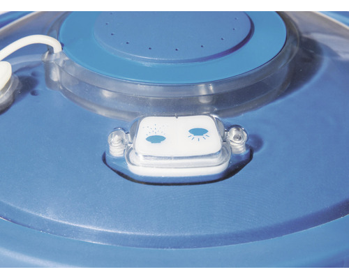 Närbild av ett munstycke med två olika sprutmönstersymboler