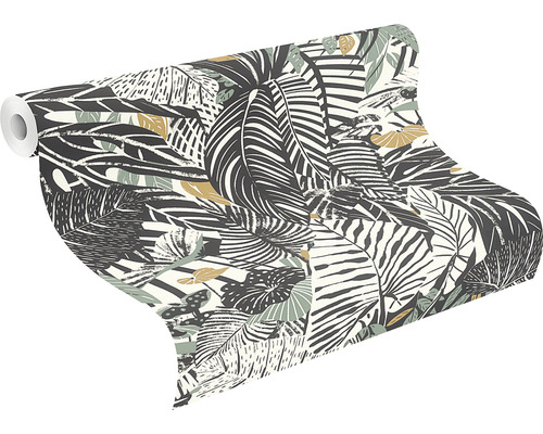 Tapetrulle med bladmönster